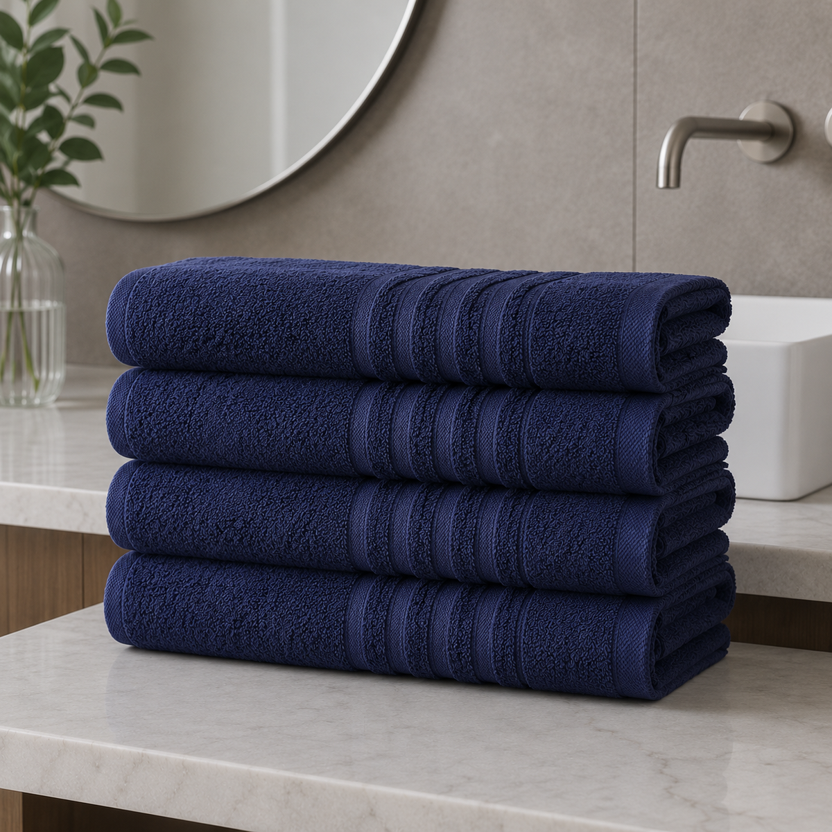 Primark Home 100% Cotton Super Soft Navy Towel