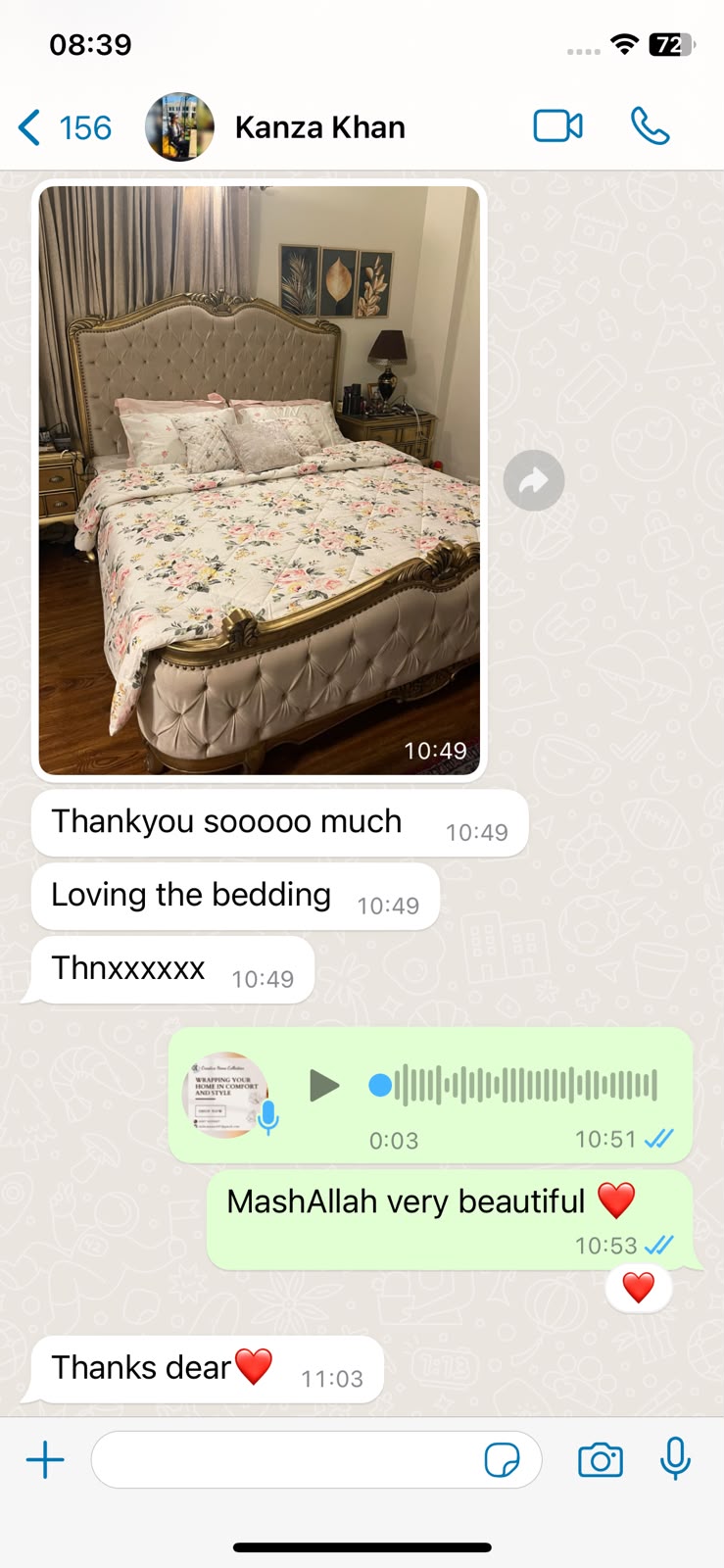 WhatsApp client conversation screenshot 13